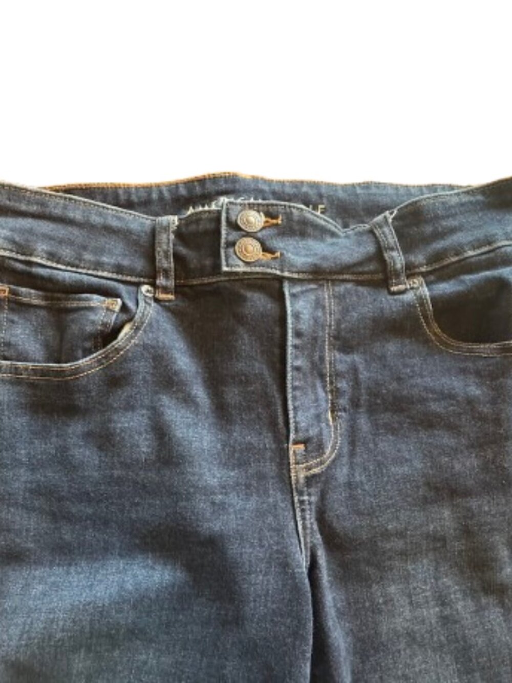American Eagle Kick Boot Jeans Women's Size 14 Short Medium Wash (WJAE41) - Picture 4 of 9